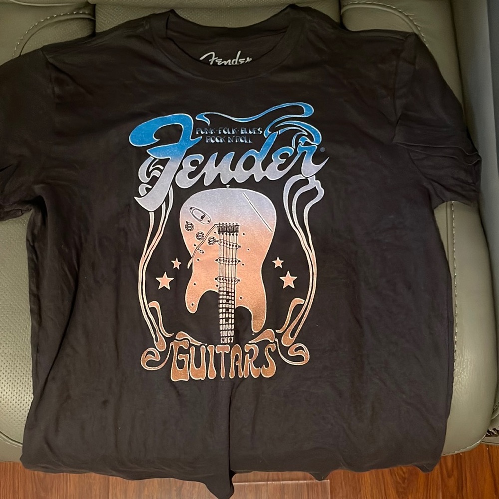 Fender guitar themed graphic tee